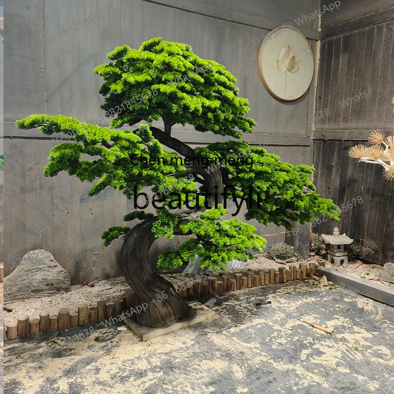 

N178 Simulated welcome pine New Chinese pine modeling tree Indoor landscaping False tree Soft decoration ornament