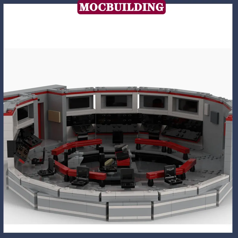 MOC Star Bridge Model Building Block Assembly Starfleet Officer Station Movie Collection Series Toy Gift