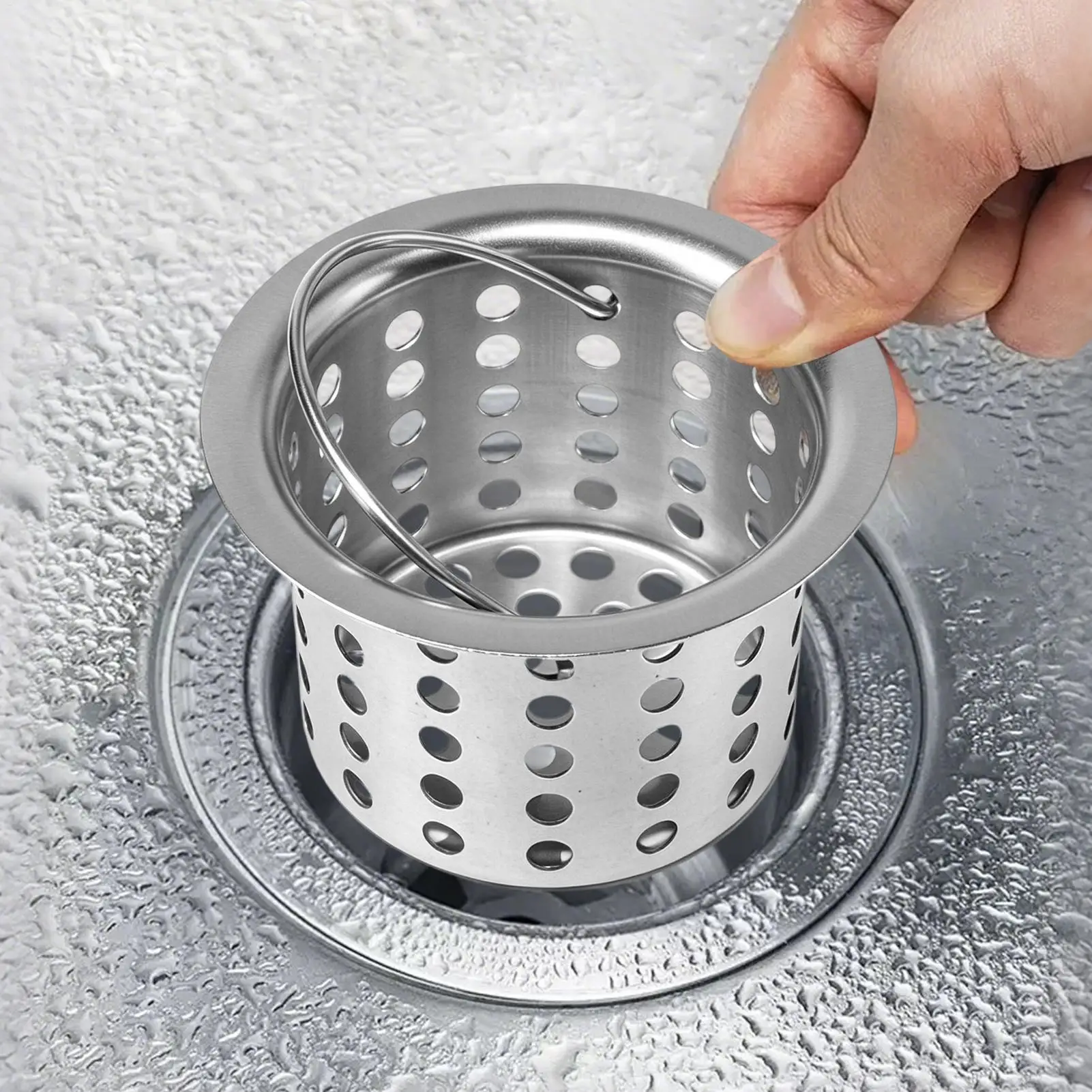 

Stainless Steel Floor Drain Filter Sink Strainer Bathtub Hair Catcher Anti-clog Deodorant Stopper Kitchen Bathroom Accessories