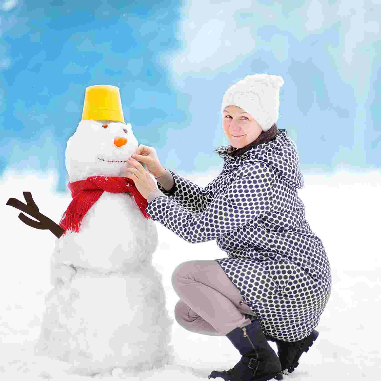 Snowman Craft Accessories Dress up Set Toy Holiday Decorating Kit Making Tools Cloth