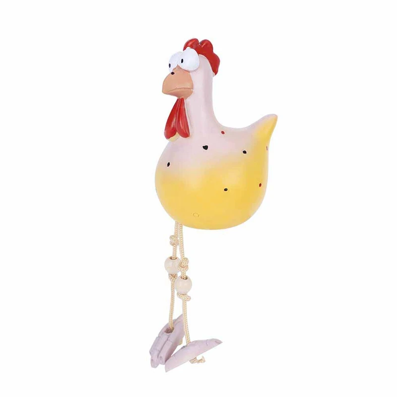 Resin Rooster Outdoor Statues Funny, Waterproof And Does Not Fade Suitable Courtyard, Garden, Balcony Decoration Yellow Durable