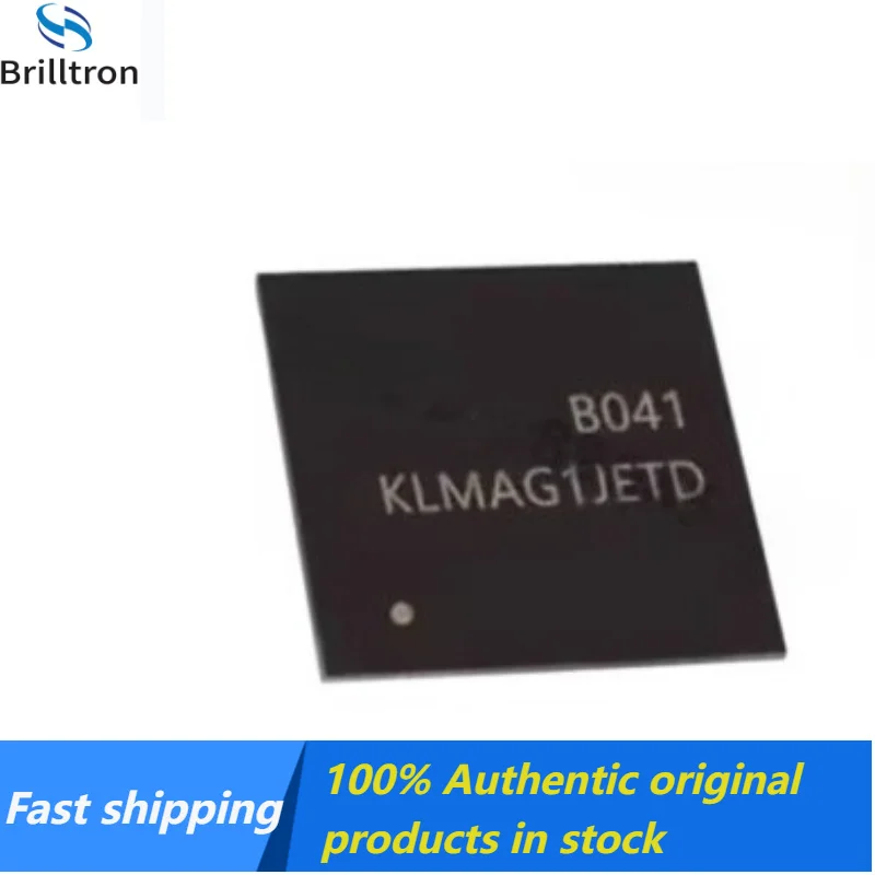 

1PCS New original KLMAG1JETD-B041 16G EMMC 5.1 version font memory chip Original products, in stock, fast shipping.