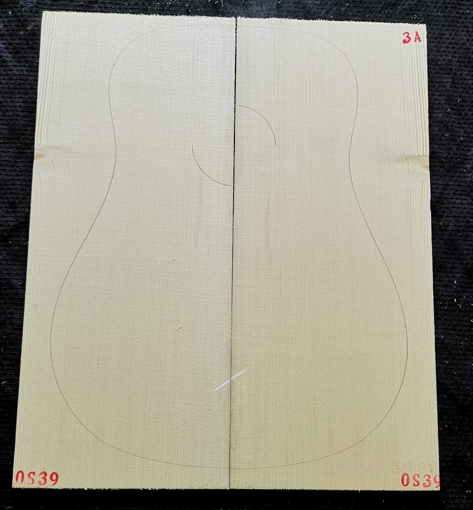 5A Grade European Spruce High Grade veneer guitar panel bear claw pattern deshan cedar alpine spruce guitar production