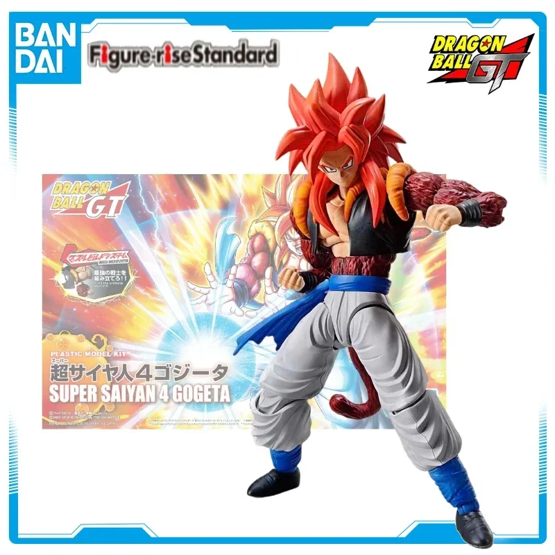 In Stock Bandai Genuine Super Saiyan 4 FRS Gogeta Figure-rise Standard Dragon Ball GT Anime Action Figure Assembly Toys Model WY