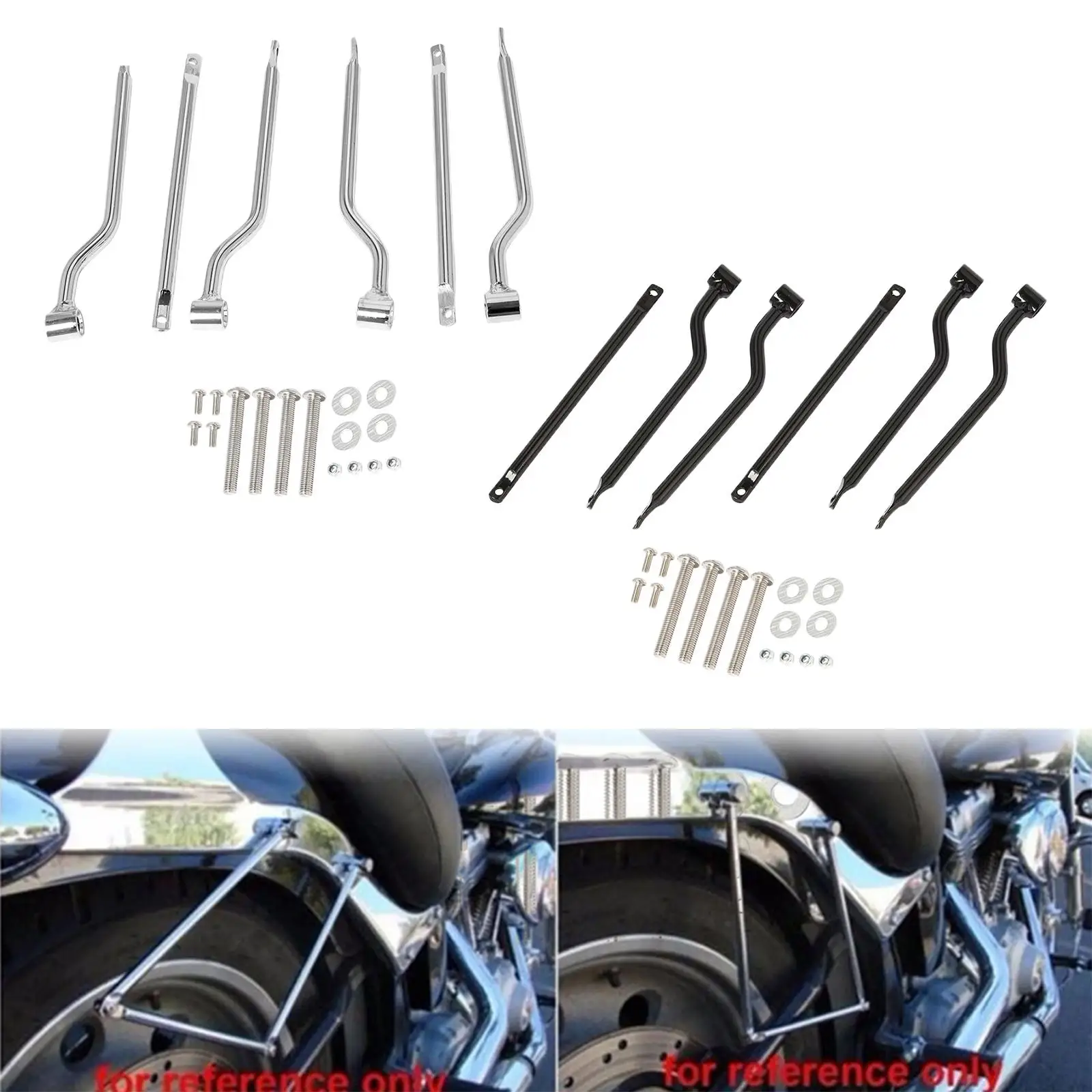 

Motorcycle Saddlebag Brackets Simple Installation Motorcycle Modification