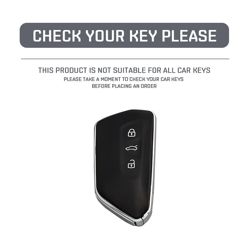 ABS In Fibra di Carbonio Chiave Dell'automobile Caso Della Copertura Fob Per Volkseagen VW Golf 8 MK8 GTI GTD R ID.3 ID.4 2020 Cupra Auto decorazione di interni