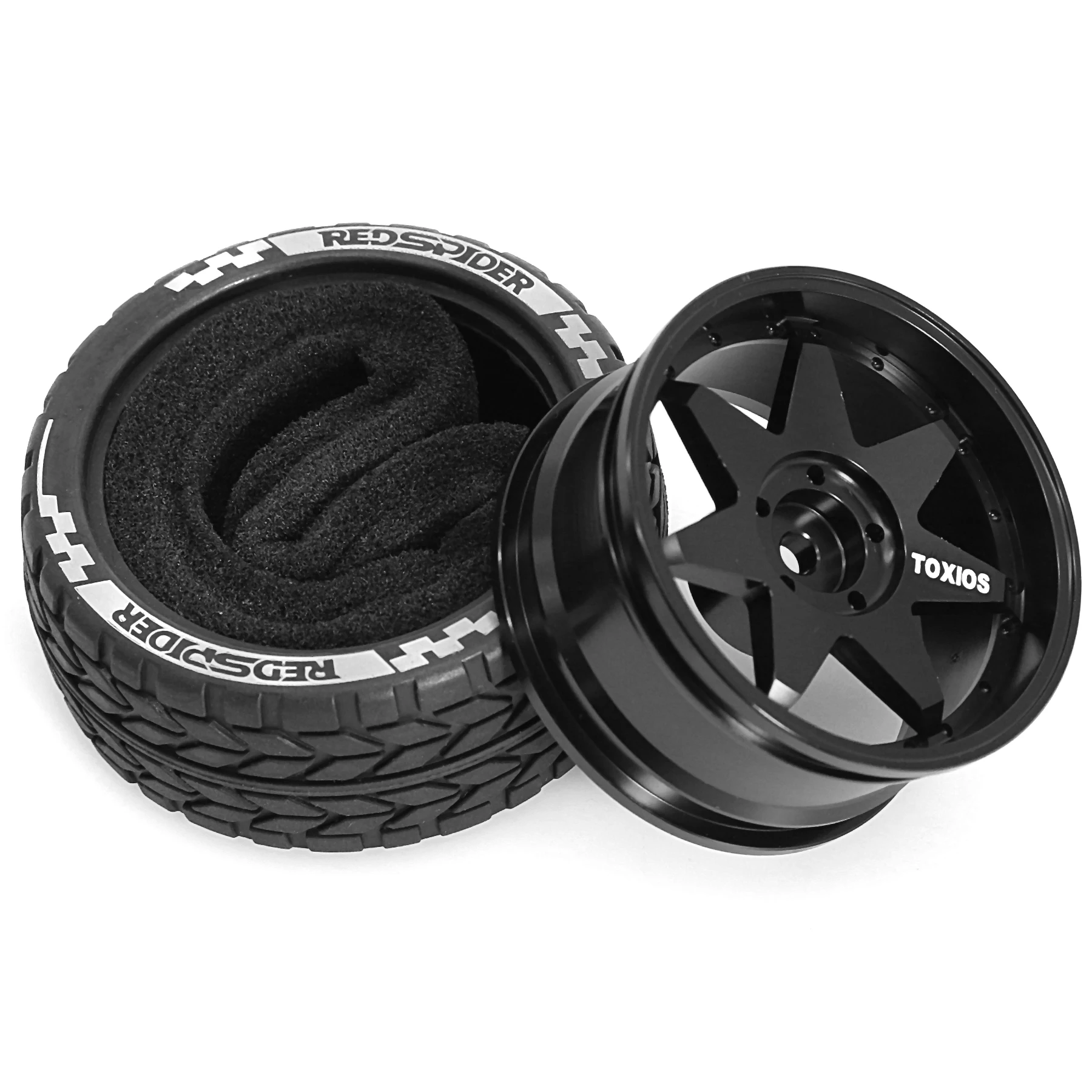 4 Stück 1/10 RC Drift Racing Reifen mit Aluminiumrädern Durchmesser 45 mm für Tamiya TT01 TT02 XV01 TA06 A959 PTG2 HPI KYOSHO
