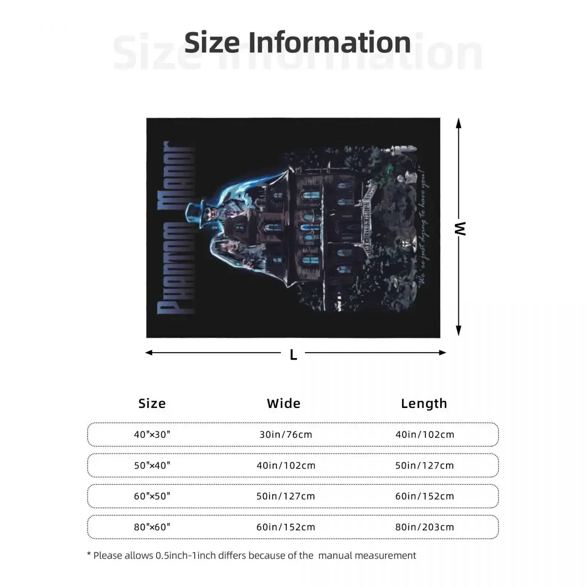 Haunted House Throw Blanket Soft Beds Large Shaggy for winter Blankets