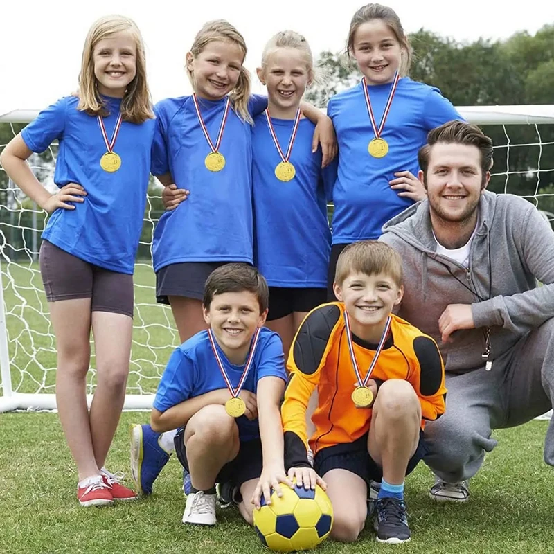 Médaille de récompense en plastique doré pour enfants, jouet, jeux de sport, spectacle de compétition, cadeaux de récompense pour enfants, accessoires de fête