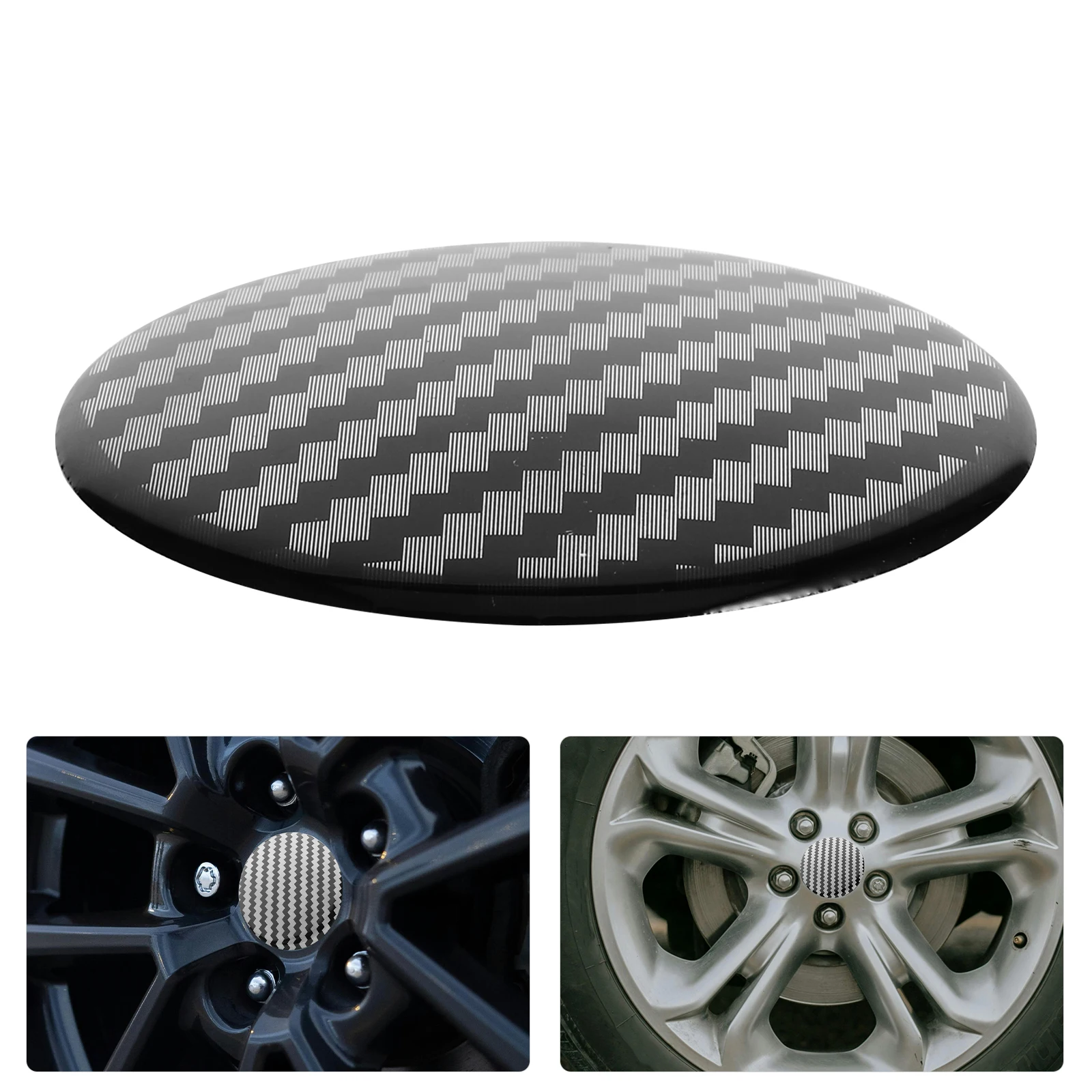 

4 Pcs Hub Caps Hubcaps Car Wheel Rim Sticker Refit Cover Stickers Black Auto Decals for Cars