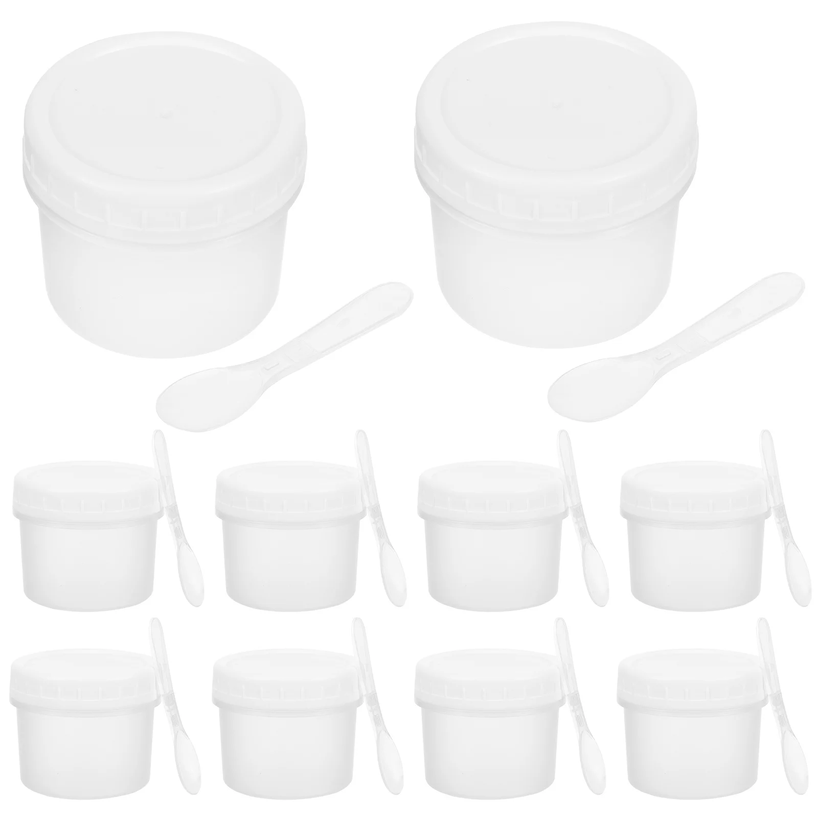 

10 set Ice Cream Storage Box Portable Freezer Container For Homemade Ice Cream Yogurt Dessert Fruit Keeper Reusable Kitchen Tubs