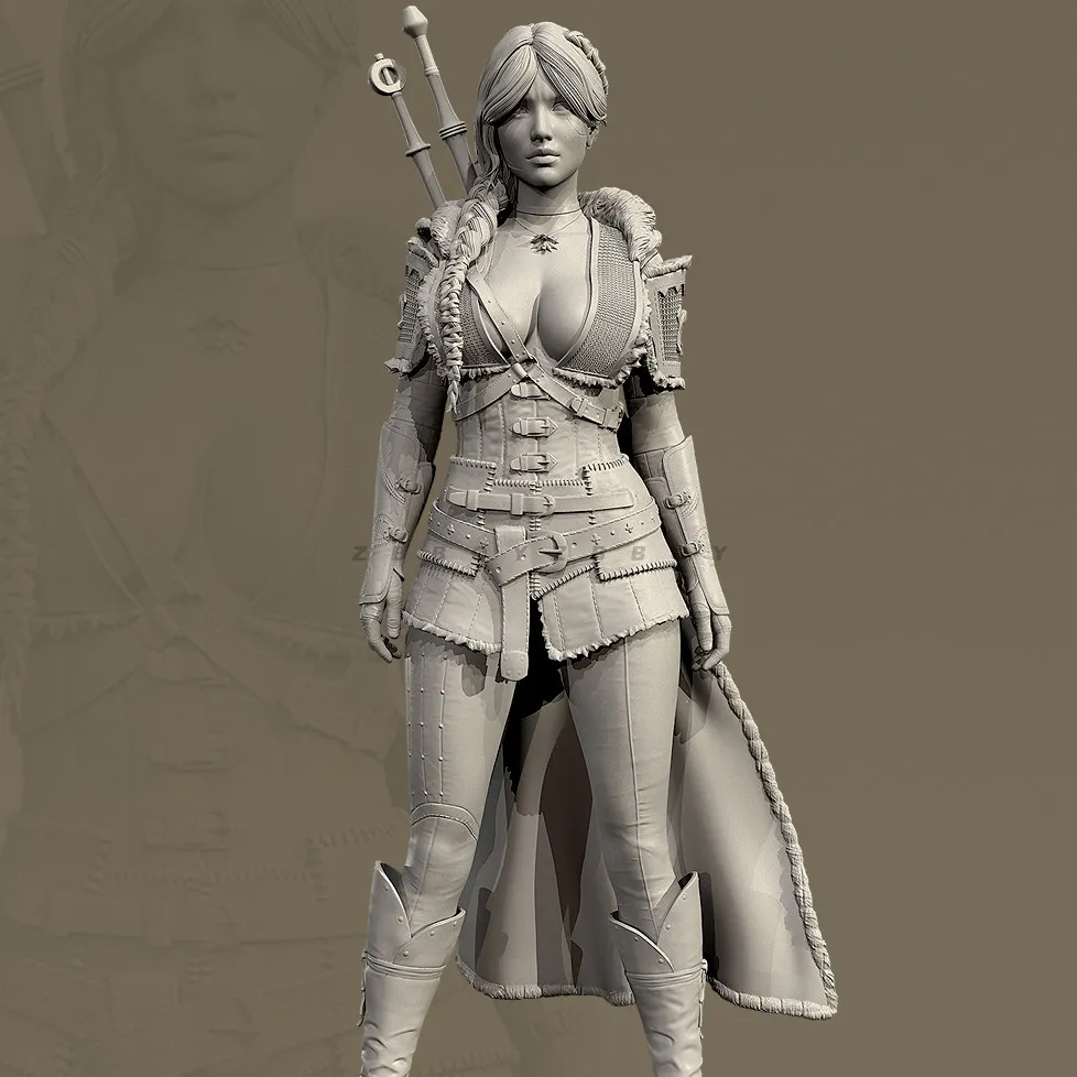 Gesamthöhen 50 mm, 75 mm, 90 mm. Harzmodellbausätze, farblose und selbstmontierte Figuren (3D-Druck) TD-7832/3D