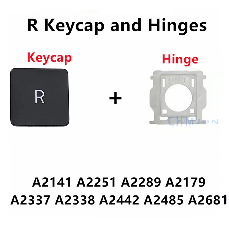 A2442 A2485 A2681 A2941 A2779 A2780 A2918 A2991 A2992 Replacement Individual R KeyCap or Hinge for MacBook Pro Air 13