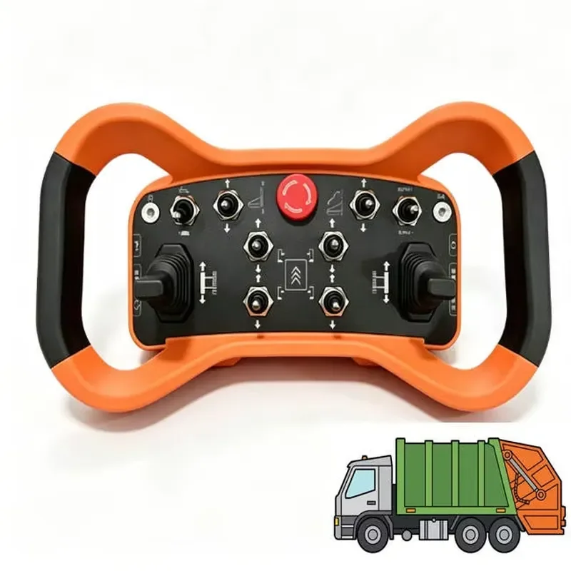 Industrial Wireless Remote Control Joystick IP65 Waterproof Radio Remote for Overhead Crane Tower Heavy Equipment 12V 24V