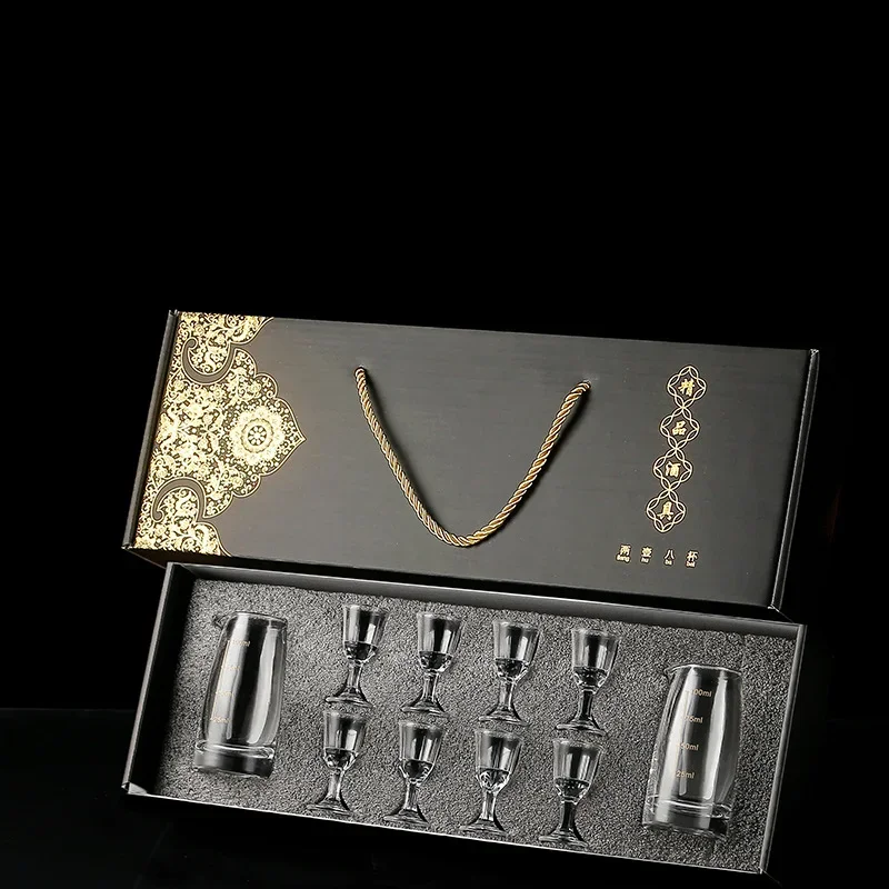 Glass White Wine Glass Splitter Sip Glass Bullet Cup Gift Set Home Bar Party Wine Glasses Drinking Decor Wine Gift Set