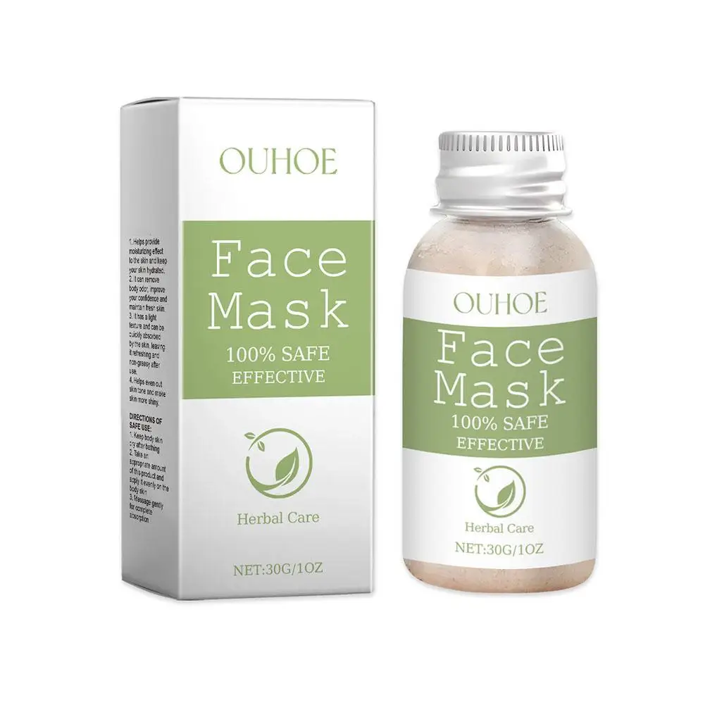 Blackhead Remover Mask Herbal Mud Moisturizing Nourish Mask Refreshing Control Cleansing Brighten Acne Oil Pores Powder Red T5U0