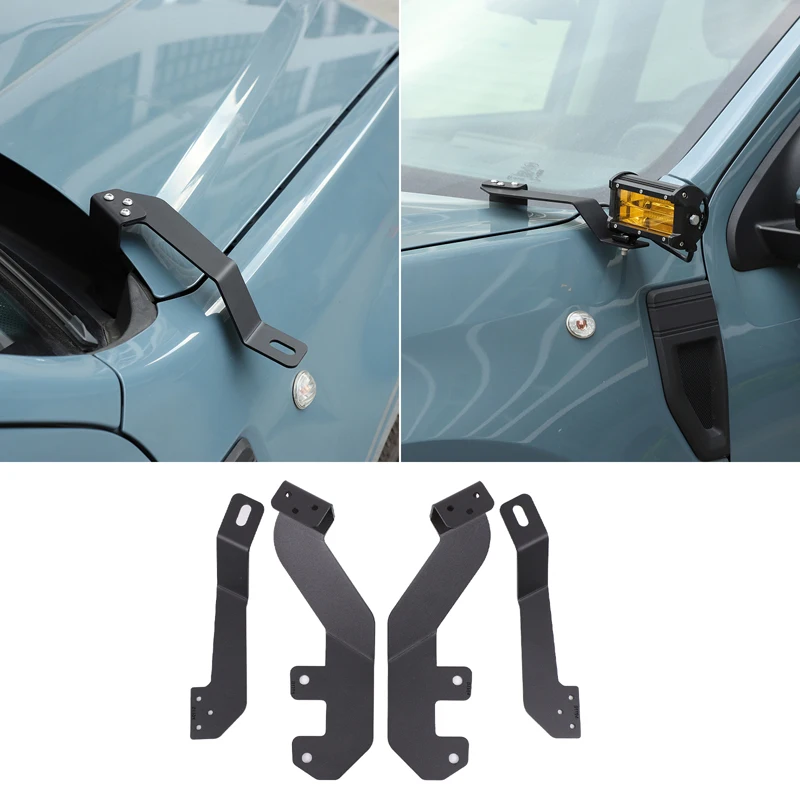 

Hood Pillar Light Mount Car Hood Mount Bracket Bonnet Spotlight Bracket Hood Led Light Holder For Ford Maverick P758 2022-2026