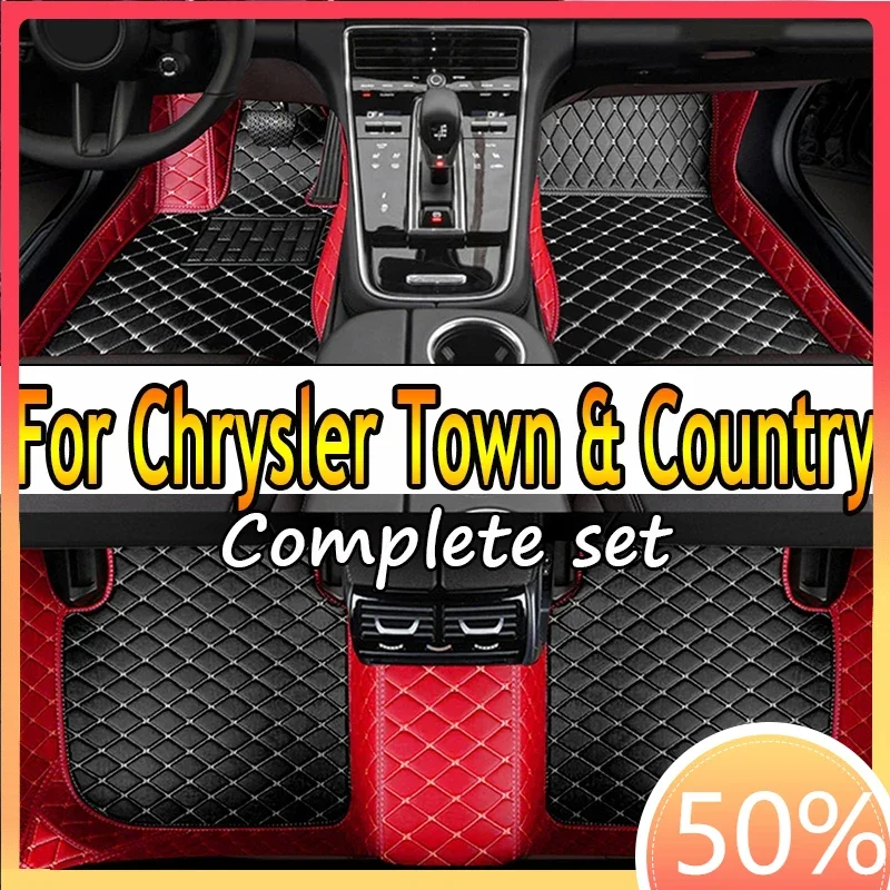 Car Floor Mat For Chrysler Town & Country 7 Seat 2013~2016 Waterproof Protection Pad Carro Rear Trunk Floor Mat Car Accessories