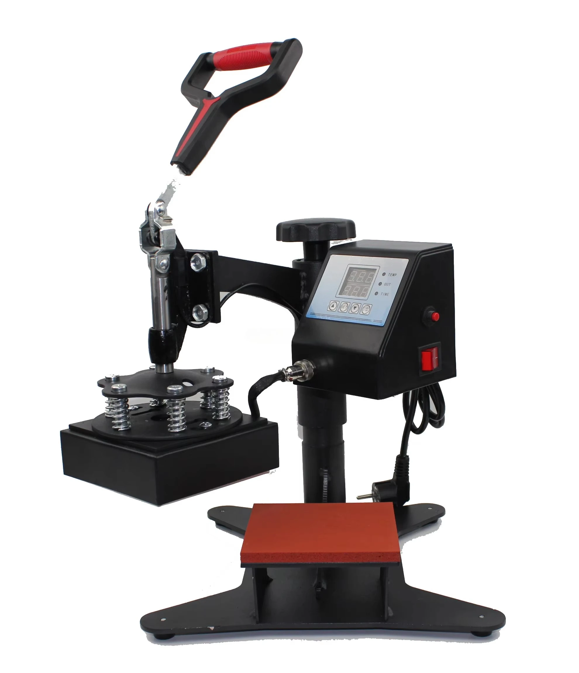 New Style Semi-Automatic 15*15CM Label Heat Press Machine Clothes T-shirt Logo Sublimation Printing New Condition