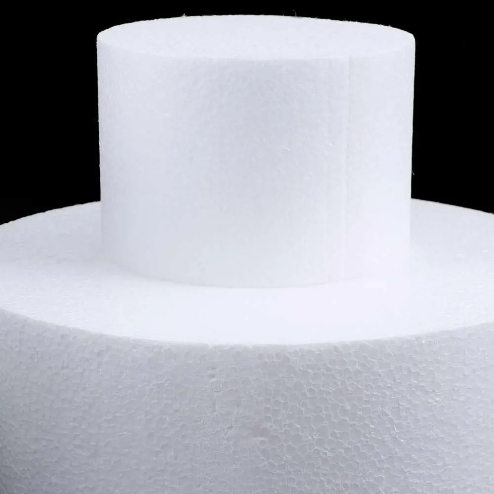 4/6/8 Inch Accessories Polystyrene Round Decor Flower Foam Styrofoam Sugarcraft Cake Dummy Modelling