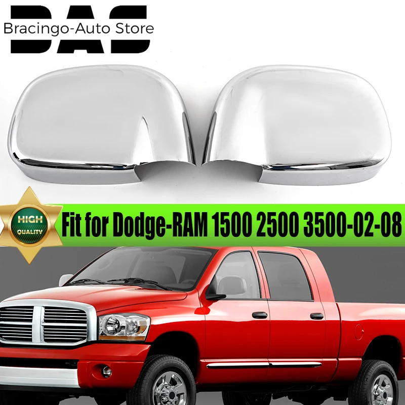 

1 пара, хромированные накладки на боковые зеркала заднего вида Dodge Ram 2500/3500 2003-2009