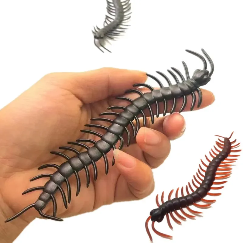 10 pz Parodia di interazione Giocattolo Super Grande Realistico Falso Centipede Giocattolo Scherzo Divertente Regalo Della Novità per Halloween Scherzi Spaventosi Giocattoli