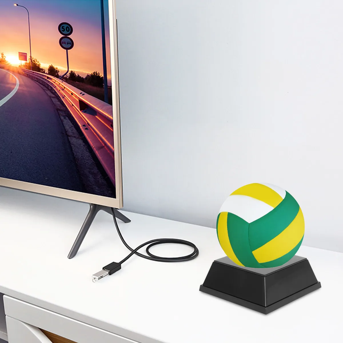 1Pcs Space Saving Ball Storage Display Rack for Basketball Soccer Football Volleyball Premium Plastic Material Home Office
