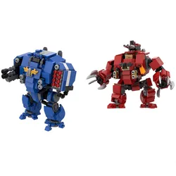 Gobricks MOC Brutalis Dreadnought War Armor Mech Model Bricks Game Mech Robot Action Figure Building Blocks Toys Gift