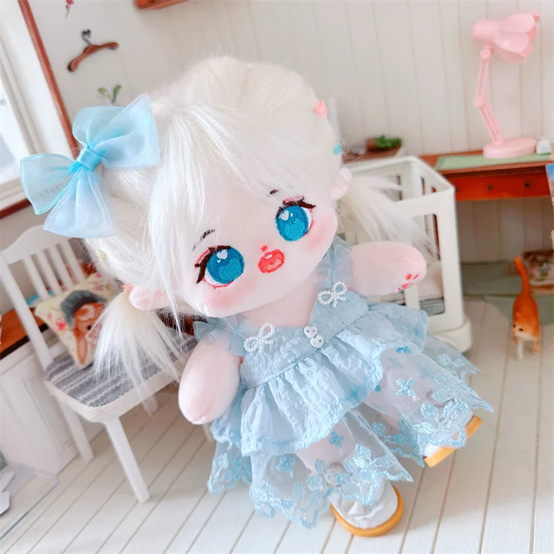 20cm Doll Clothes Princess Dress Up 20cm Cotton Stuffed Dolls Accessories Idol Doll Changing Clothes Game Clothes Suit Toys