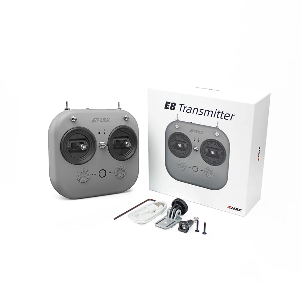 

EMAX E8 2.4G 8CH Transmitter Remote Control For Tinyhawk III Plus FPV Racing Drone RC Airplane