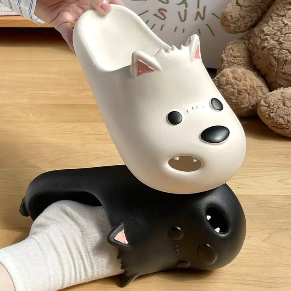 

Creative West Highland White Terrier Slippers Soft Bottom Thick Sole Puppy Slippers Cartoon Non-Slip Couples EVA Dog Sandal