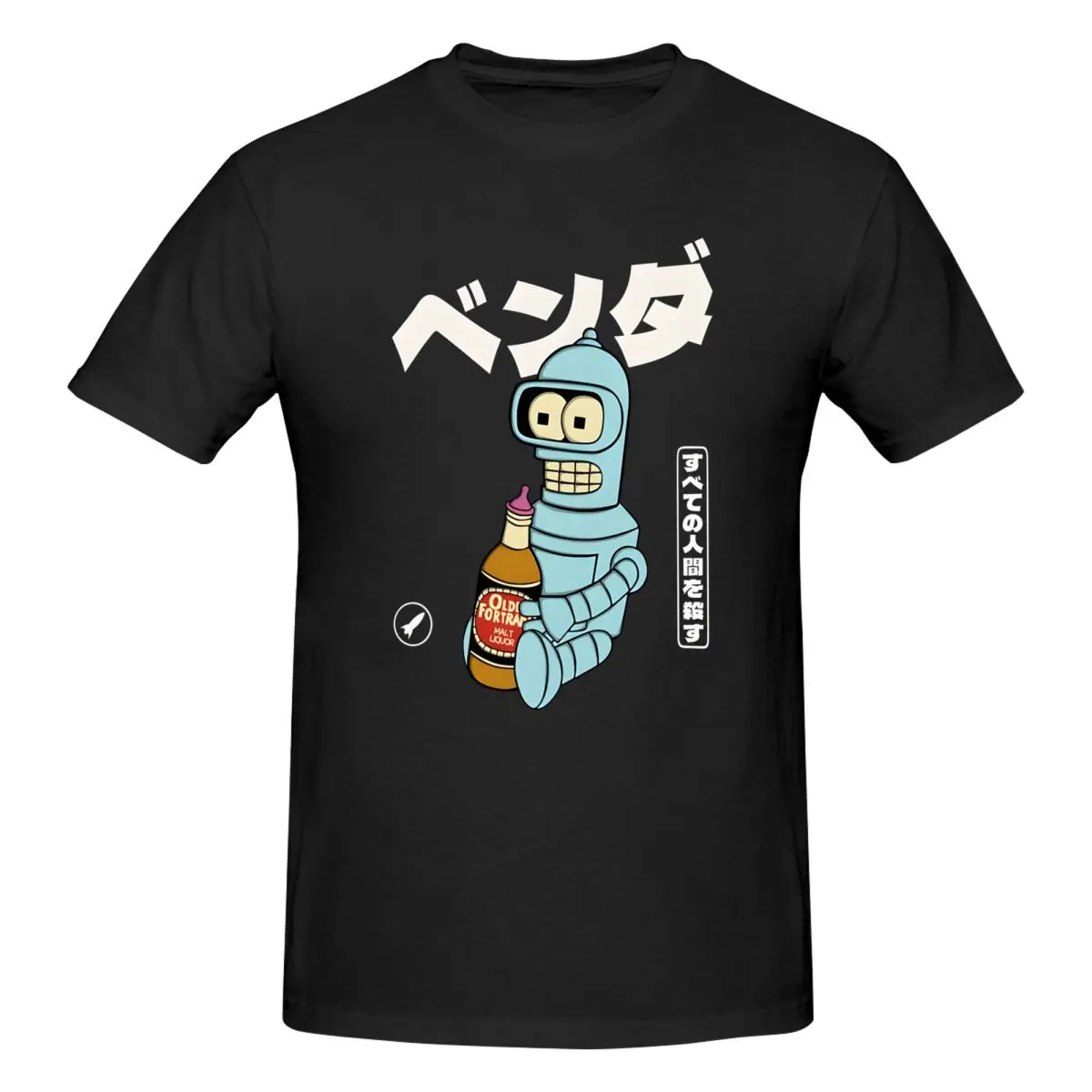 Cool Men T Shirt F-Futurama Humorous Tee Shirt Short Sleeve Round Neck T-Shirts Pure Cotton Summer Tops