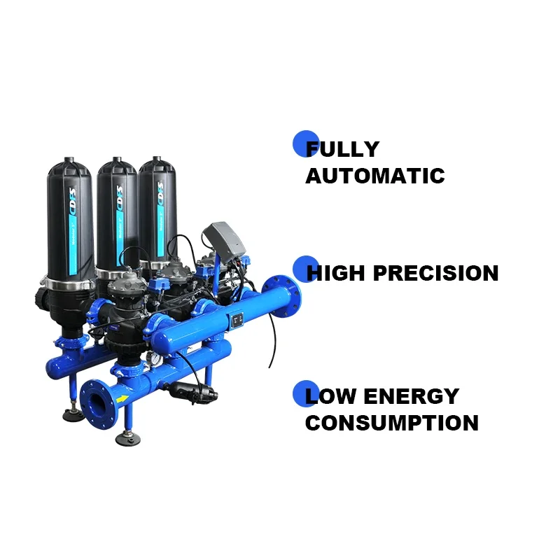 Agriculture Irrigation Disc Filter System IoT Motor Automatic Backwash Self-Cleaning Remote Monitoring for Drip Irrigation Farm