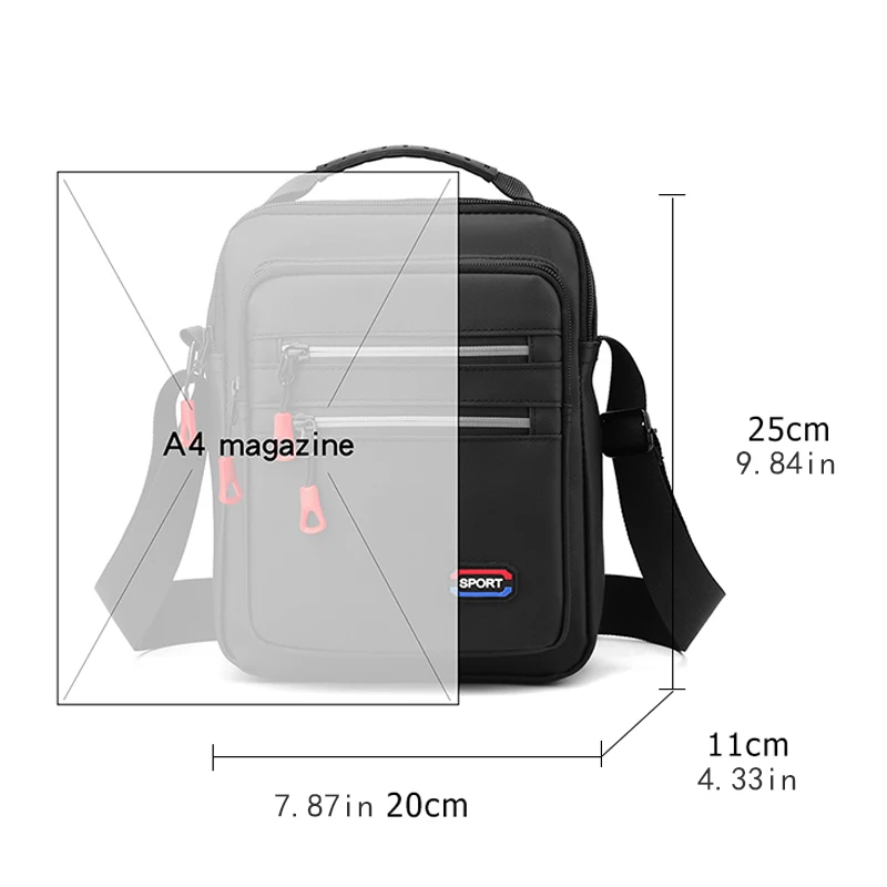 حقيبة كروس رجال الأعمال، حقيبة كتف للمكتب والترفيه، للأب والزوج (هدية الذكرى السنوية)