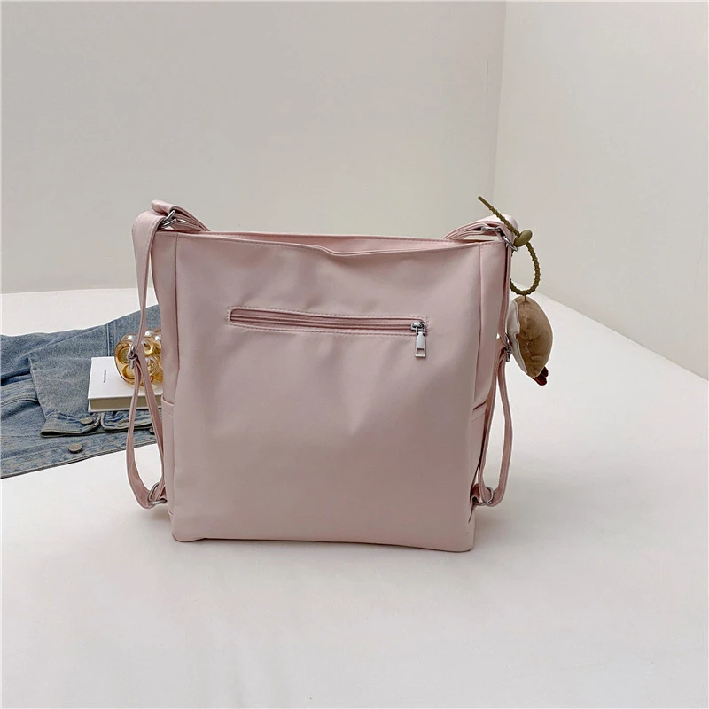 Mochilas informales de nailon de gran capacidad para Mujer, bolsos de hombro versátiles de hilo, gran oferta, 2024