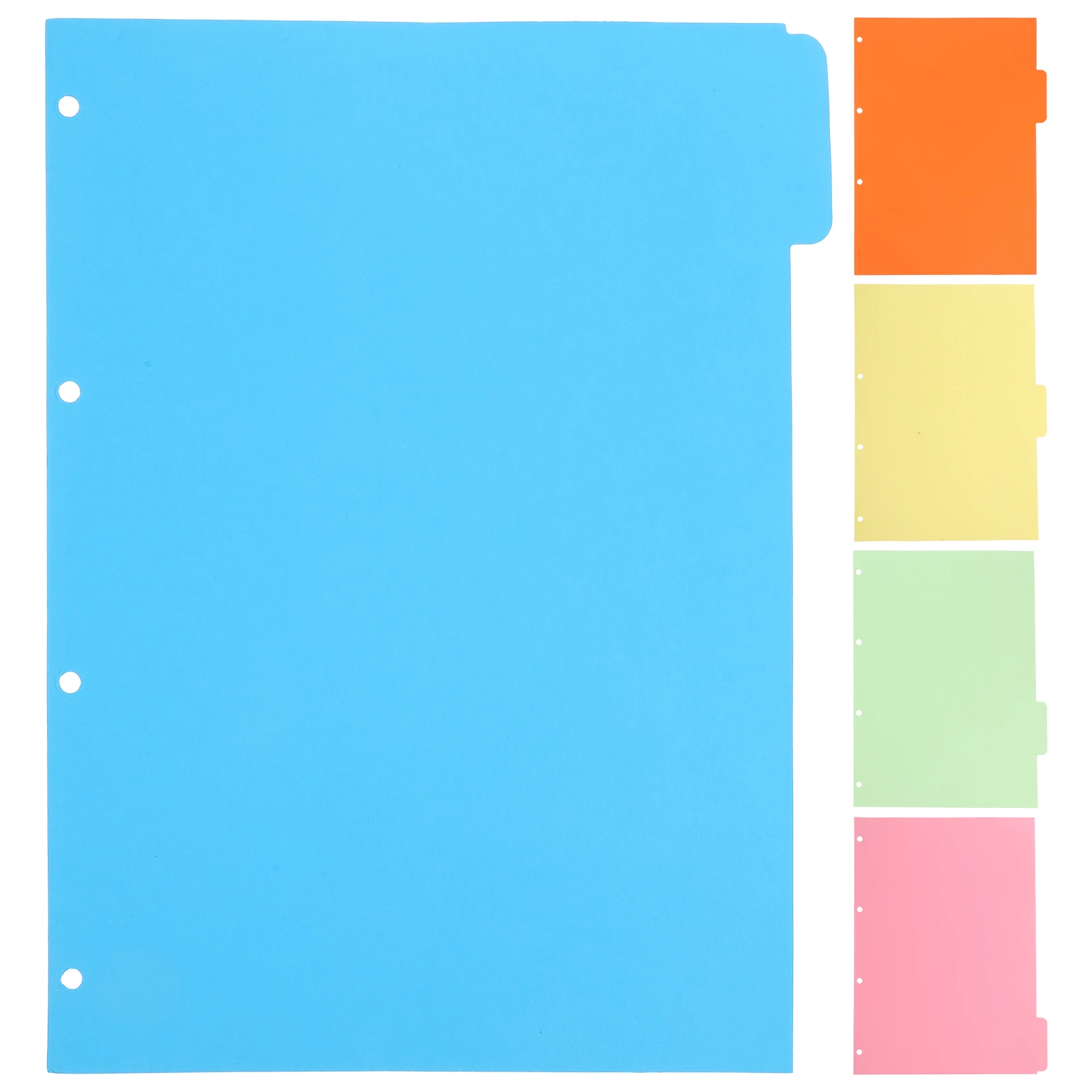 20 Pieces Colored Index Dividers A4 B5 Notebook Tabs Monthly Binder Classified Pages Separators for Journal Notebooks