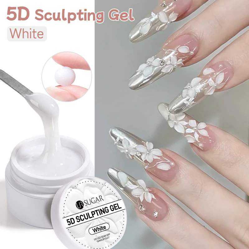 UR SUGAR 15 ml Verlängerung Nagel Gel Nagellack Nägel Fingerform Klar Nude Pink Nail Art Camouflage Hartgel Acryl Nagel Maniküre