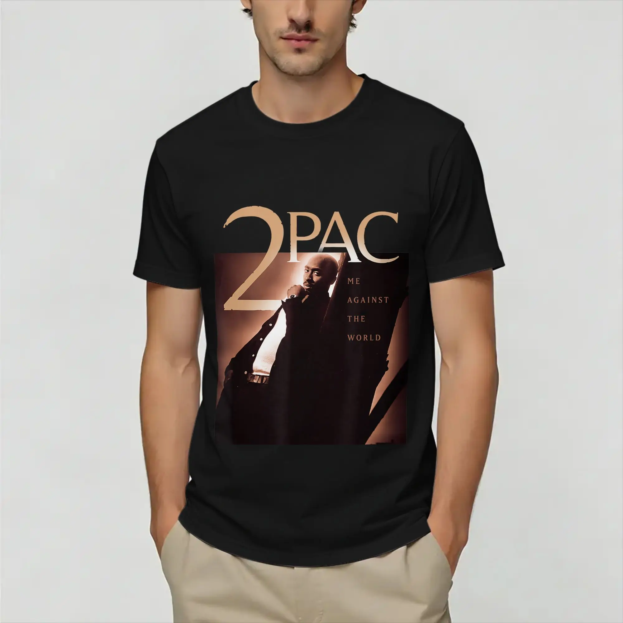 Tupacs Music  100% Cotton T Shirt For Adult Summer  Awesome T Shirts Breathable Leisure Tee Shirt Oversized Hot Sale Clothing