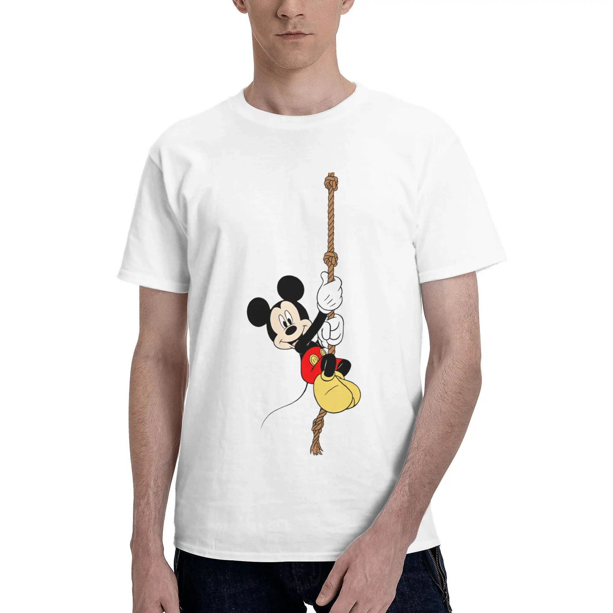 Mickey Mouse disney minnie Merch Unisex T Shirt Cotton Tee Graphic Printing  T-shirt Clothes