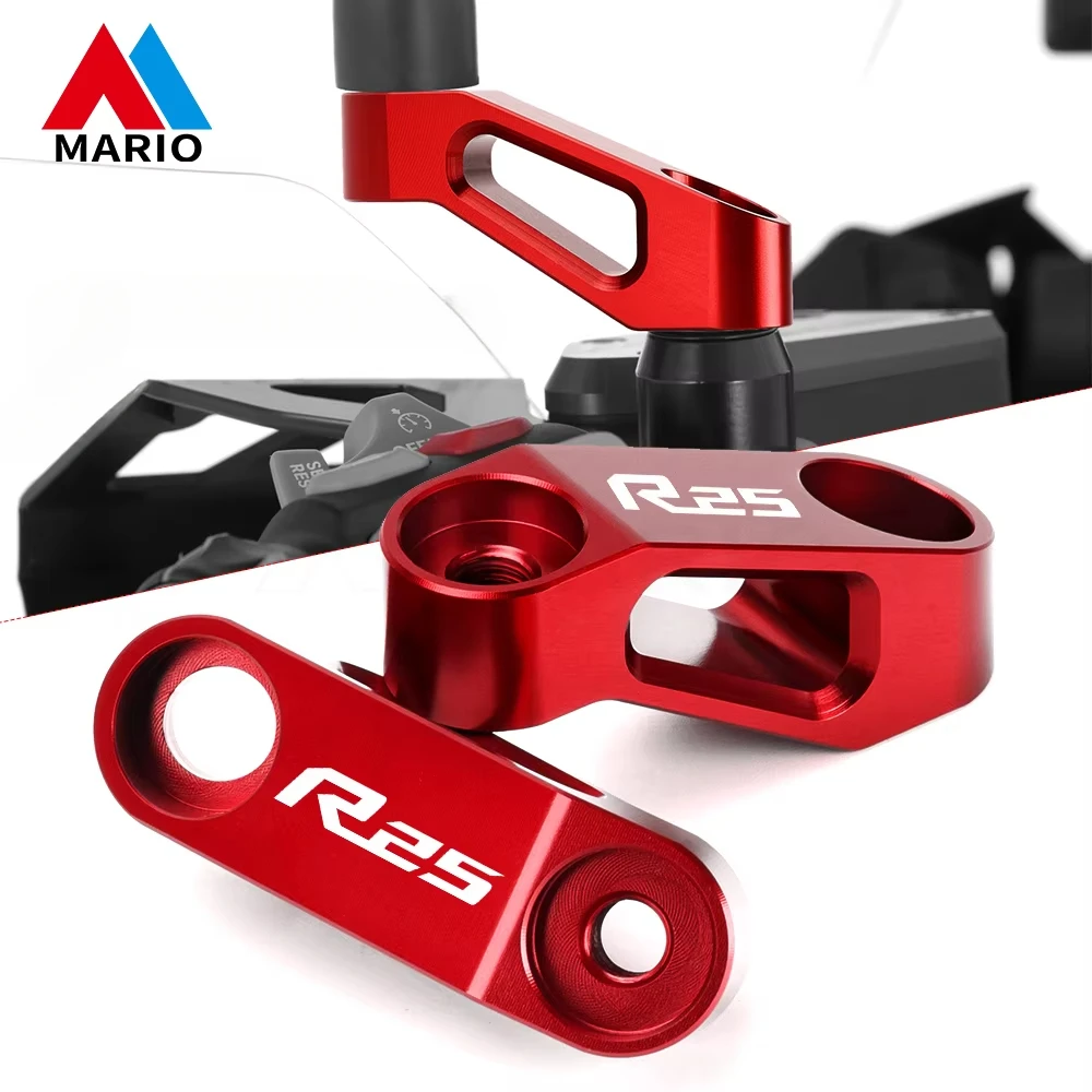 

For Yamaha R25 R125 R 25 125 Rearview Mirror Extender Adapters Riser Rear View Base Mirrors Extension Bracket Motorcycle