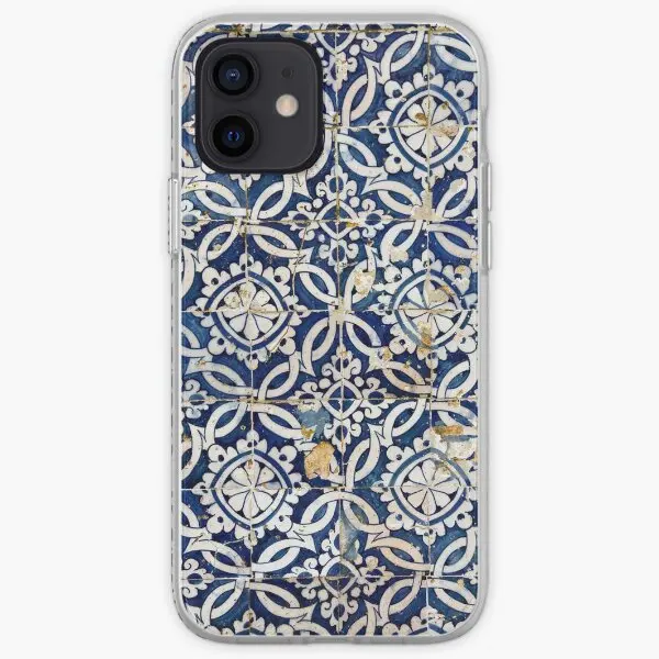 Portuguese Glazed Tiles Iphone Tough Cas  Phone Case Customizable for iPhone X XS XR Max 11 12 13 14 Pro Max Mini 6 6S 7 8 Plus