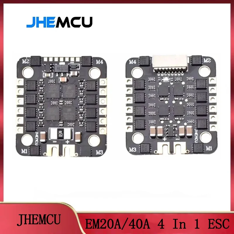 

JHEMCU EM40A 4in1 ESC Bluejay 40A – DShot600, 2-6S | for FPV Racing, Freestyle Micro Drones & DIY Builds