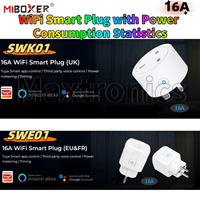 MiBoxer WiFi Smart Plug SWE01/SWK01 Max16A Power Monitor Timing Function Works With Alexa Google Home Voice Tuya Smart Life APP