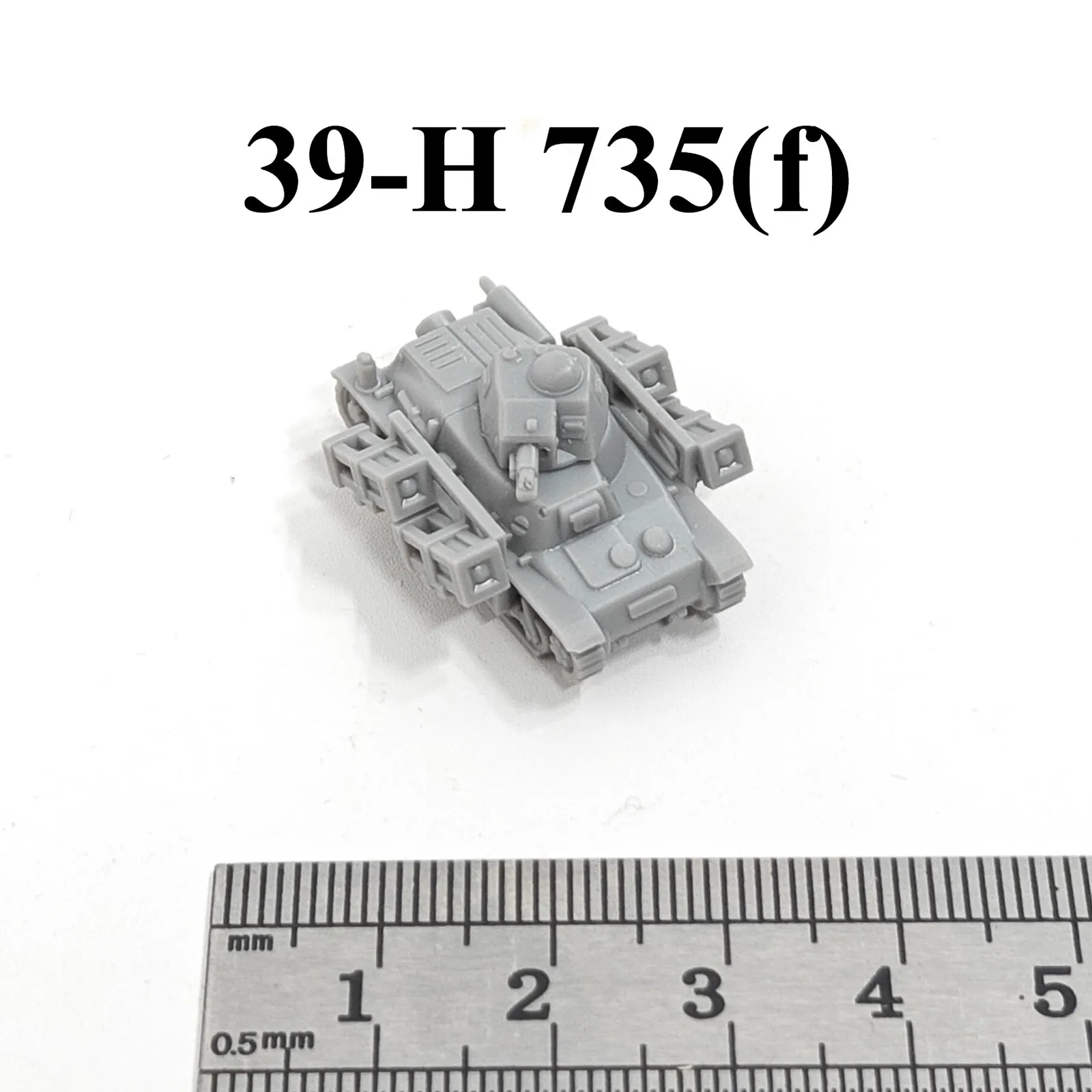 

WWII German 39-H 735(f) Light Tank,3D Printed,1/144 Scale Mini Tank Model,Resin,Paintable