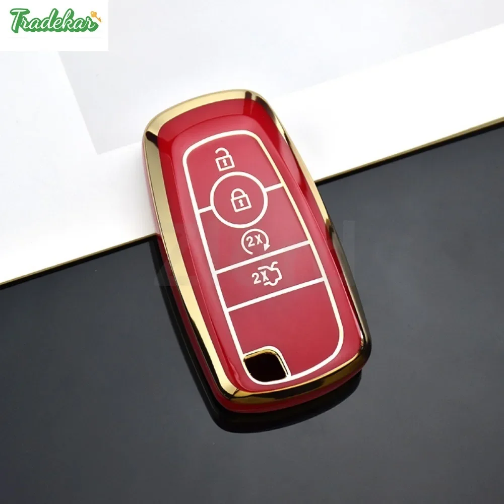 For Ford Edge Fusion Mondeo Mustang Explorer F150 F250 F350 Ecosport Raptor Car remote key fob case