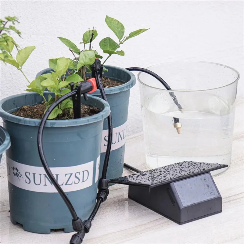 

Reliable WIFI Solar Energy Smart Automatic Watering Device APP Remote Control Garden Drip Irrigation Device Durable Easy To Use
