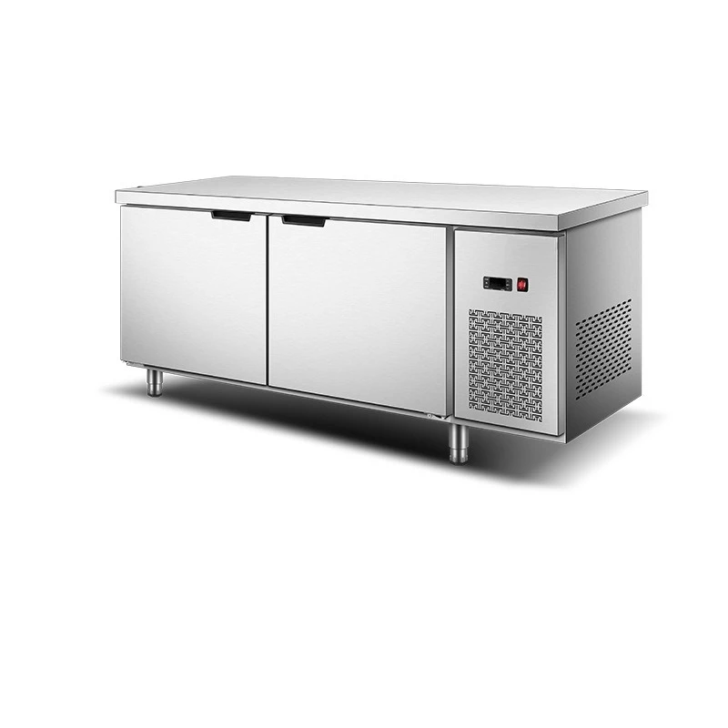 

Commercial Kitchen Air Cooled Workbench Kitchen Dining Room Refrigerated Freezer Console Stainless