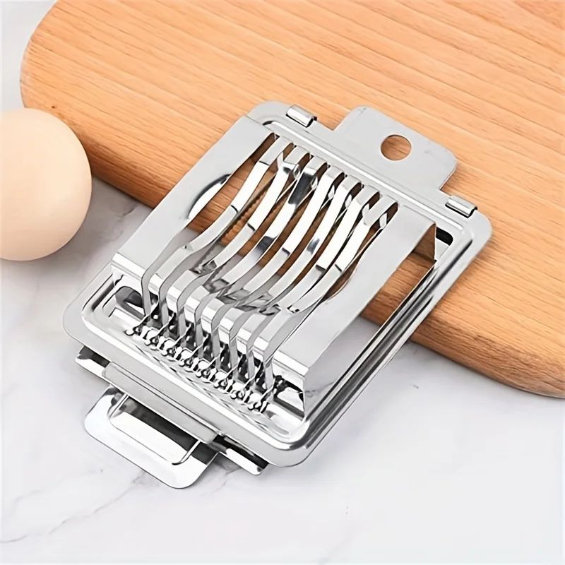 1PC egg cutter Multi-functional kitchen household stainless steel fancy egg slicer Pine egg lunch meat fruit vegetable slicer