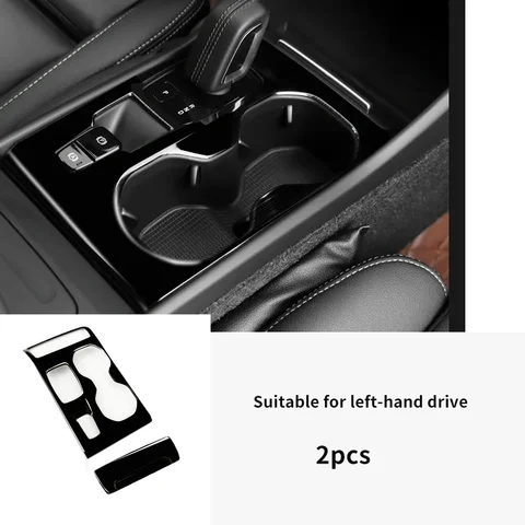 Наклейка на центральную консоль для Volvo XC40 C40, черная, для леворульных автомобилей, аксессуар для стайлинга автомобиля