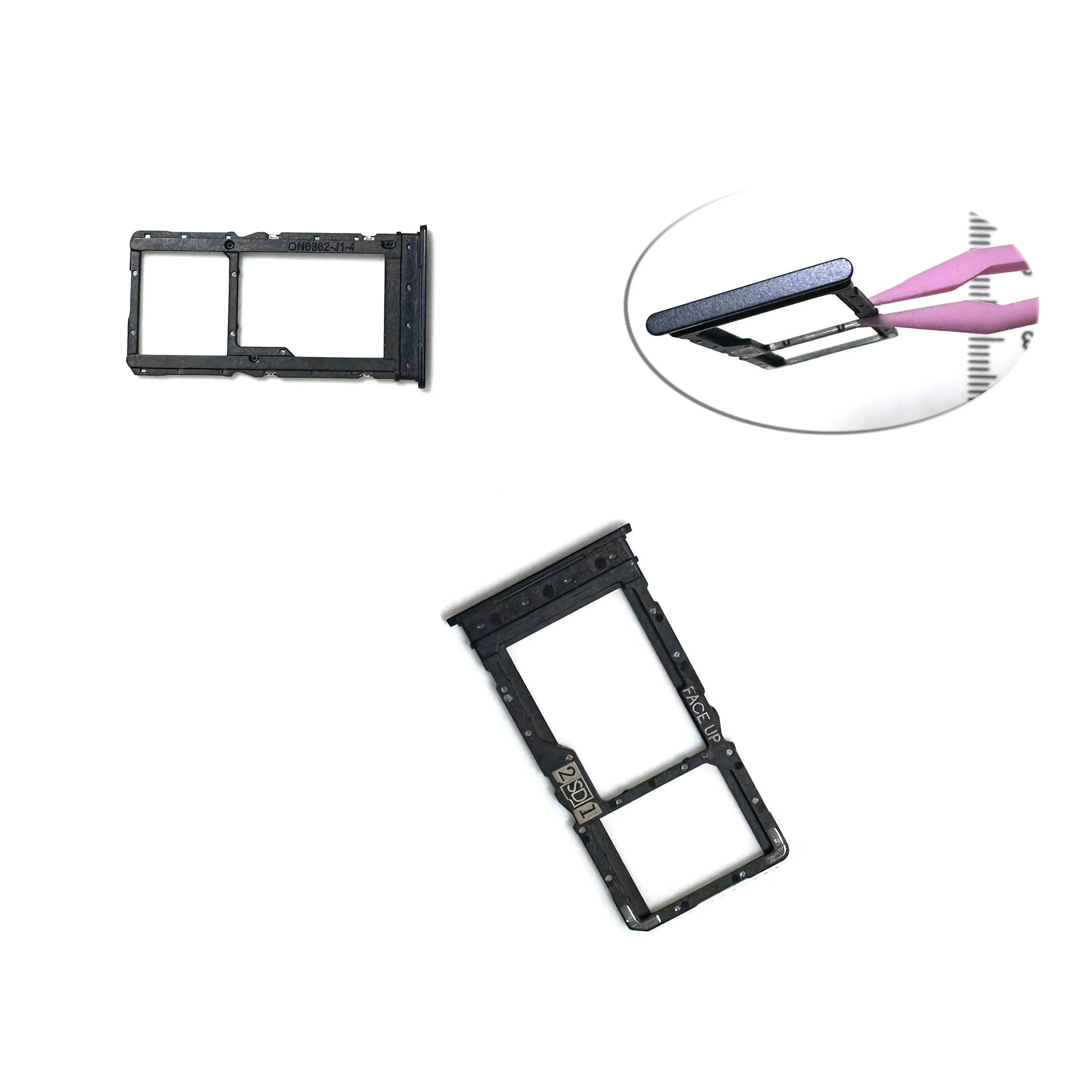 For Motorola G52 G53 G54 G55 G56 Sim Card Tray Slot Holder Socket Repair Parts